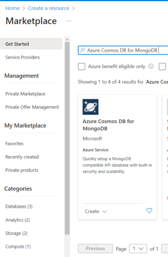 Azure Cosmos DB for Mongo DB is a new offering that is specifically designed for vector use cases (incl. embeddings)